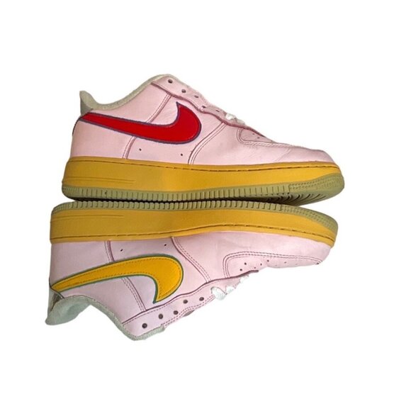Nike Air Force 1 Low “Feel Free Let’s Talk” Multi-Colored Sneakers Pink Men’s 8 - Picture 7 of 14